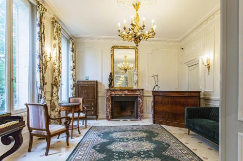 Zona d'estar a Le Clos du Cèdre