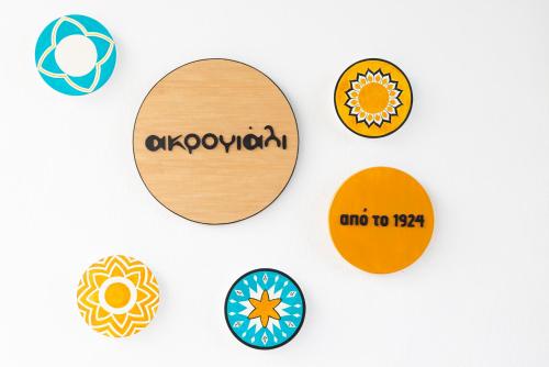 a group of doughnuts with the words ayropaugh on them at Germany in Olympiada