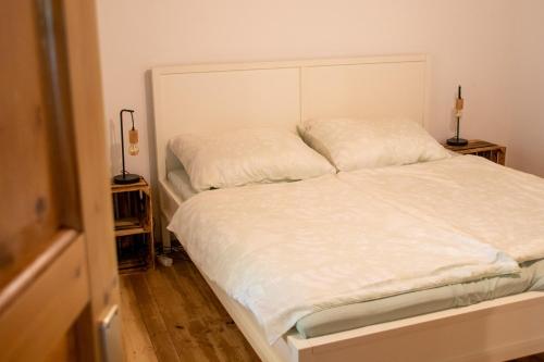 Postel nebo postele na pokoji v ubytování Apfelhaus