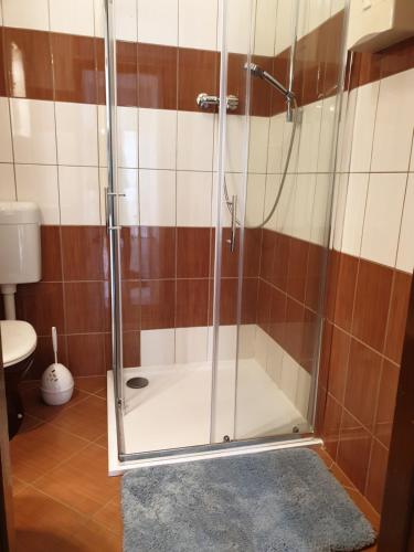 Koupelna v ubytování Apartments Josko Barbat