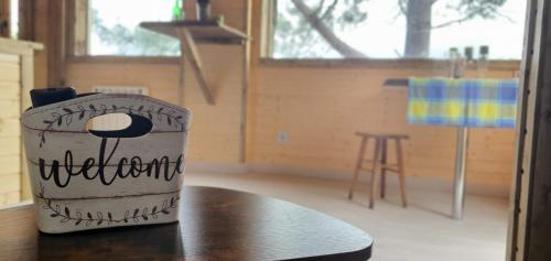 a container sitting on top of a table at Mi Rincon Favorito in Gijón