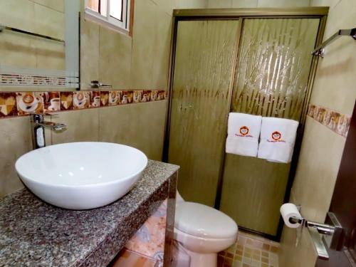 Koupelna v ubytování Cabañas Brisas Alto Boquete