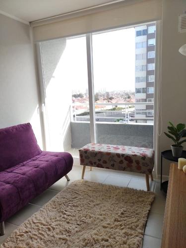 Posezení v ubytování New Relax Departamento