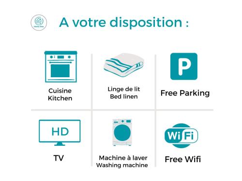 a picture of icons of different types of websites at Duplex Vauban - Home-one in Dannemarie-sur-Crête