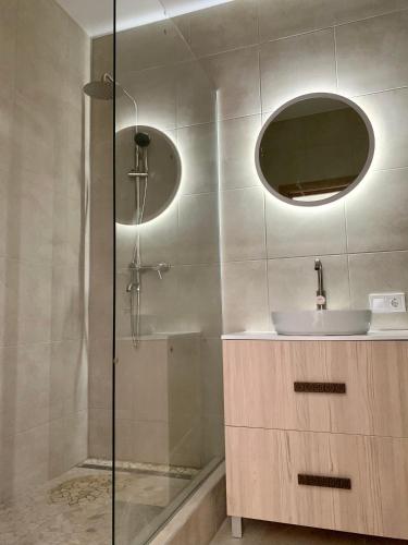 Bilik mandi di Boho квартира у моря ЖК Парк Фонтанов