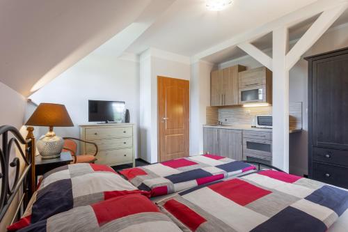 Dapur atau dapur kecil di Penzion Bavaria