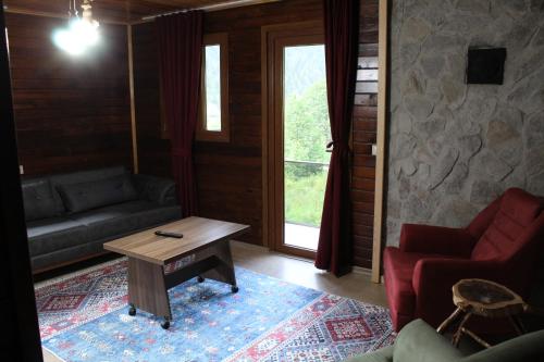 Ruang duduk di Faraksi Bungalow & Otel