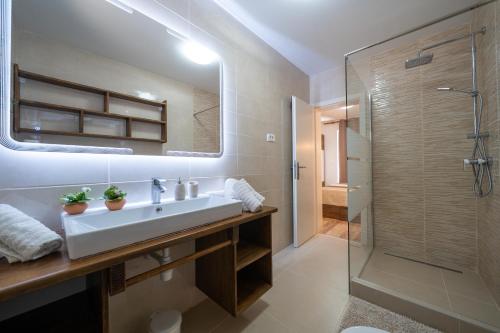 Koupelna v ubytování VILLA KARLA