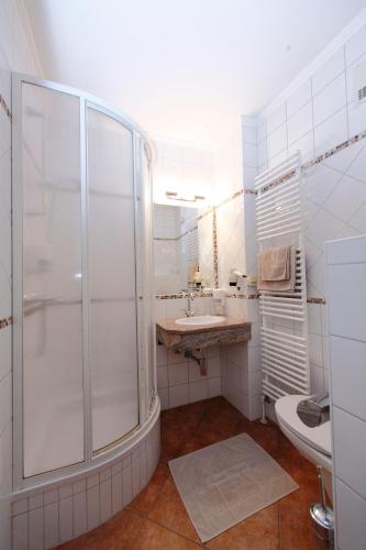 Koupelna v ubytování Hotel Magerl