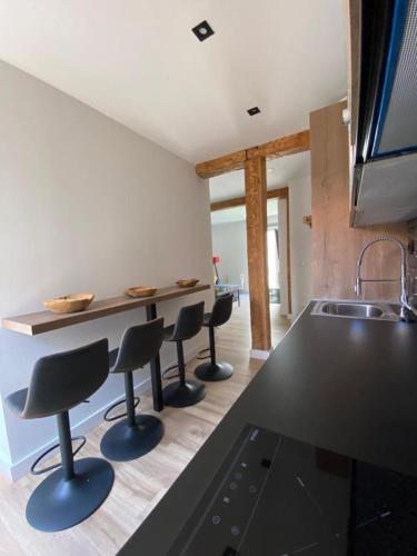 Dapur atau dapur kecil di Apartamentos Sun si Moon