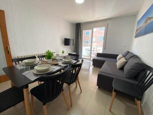 Ruang duduk di Apartamentos AR Isern
