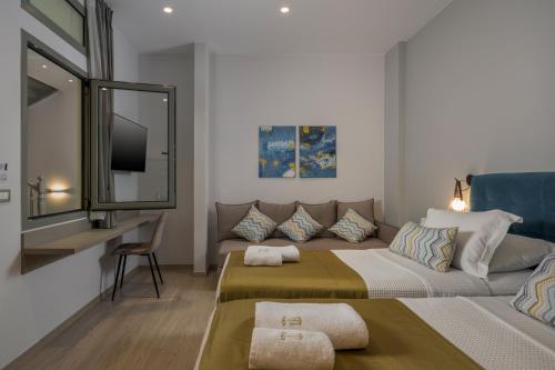 Ruang duduk di Plaza 1866 Superior City Rooms