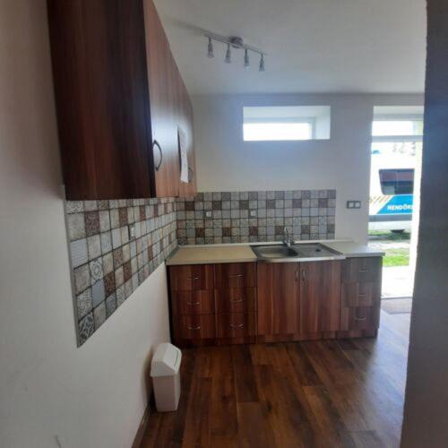 A kitchen or kitchenette at IKSZT Vendégház