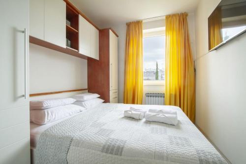 Posteľ alebo postele v izbe v ubytovaní Apartman Seka