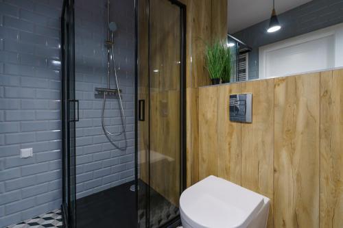 Koupelna v ubytování Apartamenty Bellamaya - Kapitanska 18