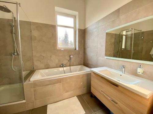 Kúpeľňa v ubytovaní Dobré časy Apartment