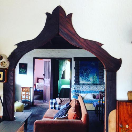 Χώρος καθιστικού στο Albergue ESCANLAR