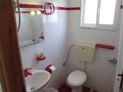 Koupelna v ubytování Bio House