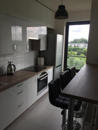 Kuchyňa alebo kuchynka v ubytovaní Apartament Kraków Arena No. 100