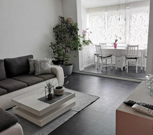 a living room with a couch and a table at Apartment Orchidee in Pula