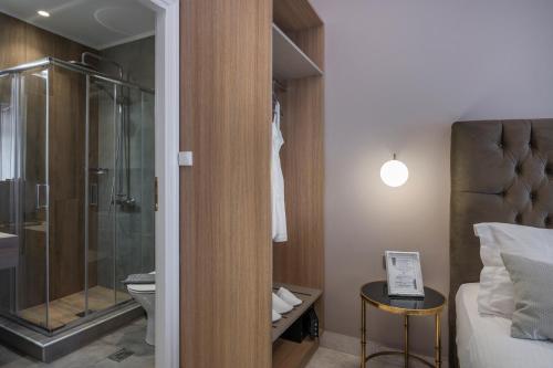 Bilik mandi di Plaza 1866 Superior City Rooms