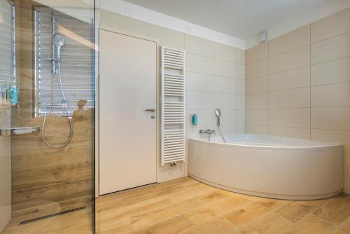 Koupelna v ubytování Hotel Histrion