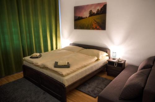Postel nebo postele na pokoji v ubytování Penzión Solisko*** Oščadnica