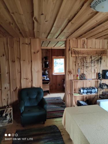 Posezení v ubytování Beautiful private cabin near Tartu