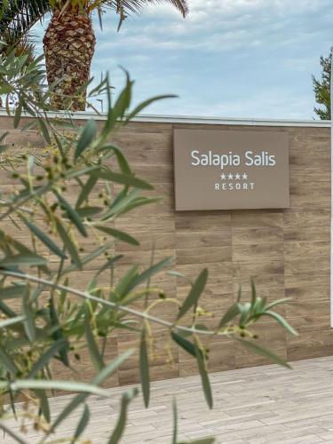 a sign for a saab sales district at SALAPIA SALIS RESORT in Margherita di Savoia
