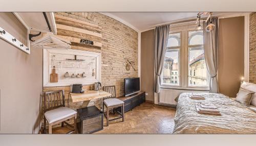 Posezení v ubytování Boutique Suites Ráday