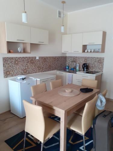 Dapur atau dapur kecil di Apartament Perła Bałtyku