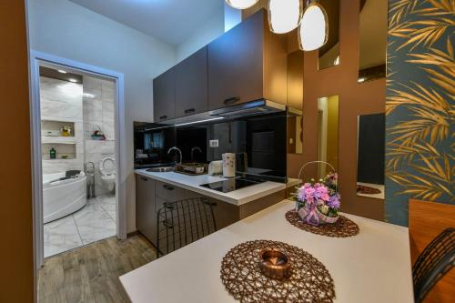 Eldhús eða eldhúskrókur á APARTMAN DOLAR