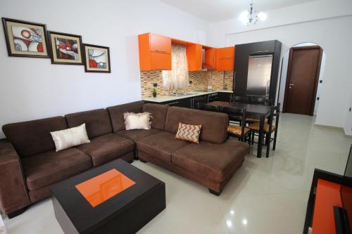 Posezení v ubytování Zero Zero Apartments Sarande