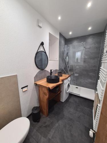 Koupelna v ubytování Gîte le petit bûcheron