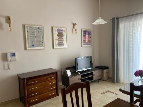 A television and/or entertainment centre at Apartment Golubović