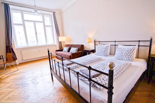 Jacob Brno Apartmentsにあるベッド