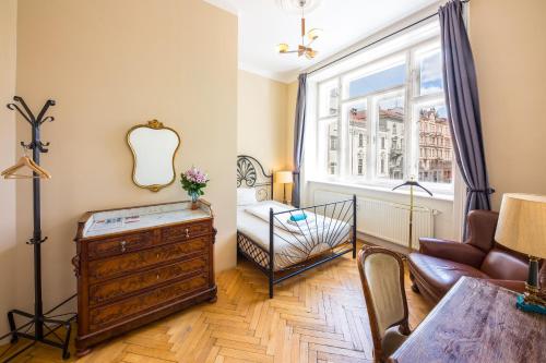 Jacob Brno Apartmentsにあるベッド
