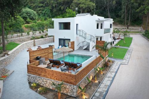 Bazén v ubytovaní DASÝLIO - earthy living homes alebo v jeho blízkosti