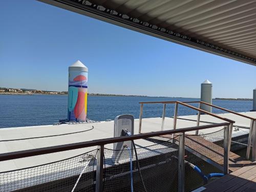 a view from the deck of a boat at Les Ilots de Gruissan in Gruissan