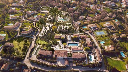 an aerial view of a suburb with houses at Domaine du Mas De Pierre in Saint Paul de Vence