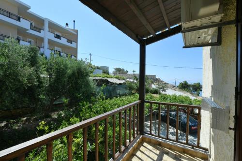 a view from the balcony of a condo at Galini Apartments in Achlia