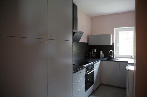 Η κουζίνα ή μικρή κουζίνα στο Apartment 1 Zimmer