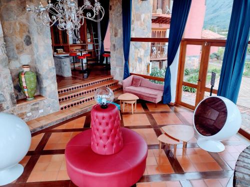 Χώρος καθιστικού στο Hotel 1572 El Origen