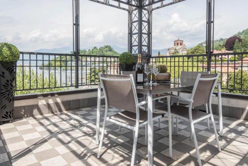 Balkón nebo terasa v ubytování Maison Vittoria Lago Maggiore