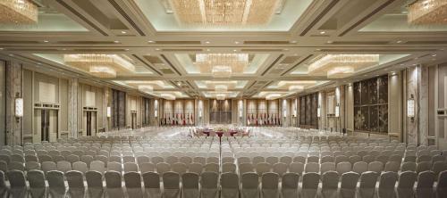 a large room with a hall with chairs in it at Shangri-La Singapore in Singapore