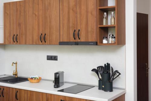 Кухня или мини-кухня в PB Apartments
