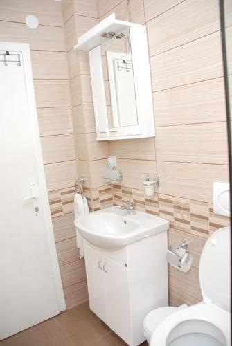 Koupelna v ubytování Apartment Danubius