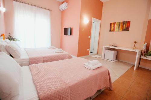 Postel nebo postele na pokoji v ubytování Villa Green Garden