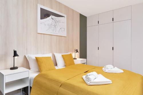 Krevet ili kreveti u jedinici u objektu Apartament Premium Platany by Renters