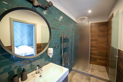 Koupelna v ubytování Hotel Gabriella
